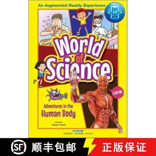 【3-4周达】精装 Adventures In The Human Body: 0 (World Of Science Comics) [9789811233265]