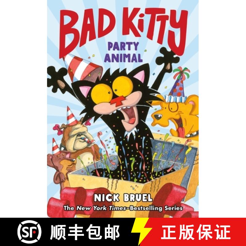 【3-4周达】Bad Kitty: Party Animal (Graphic Novel) [9781250884794]