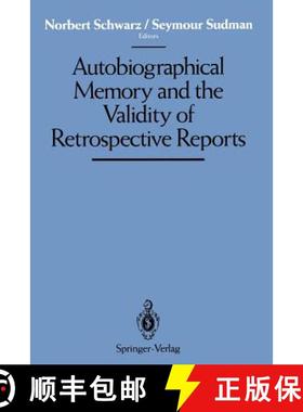 【3-4周达】Autobiographical Memory and the Validity of Retrospective Reports [9781461276128]