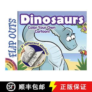 Dinosaurs Color 9780486794860 Flip Cartoon Outs Own 预订 Your