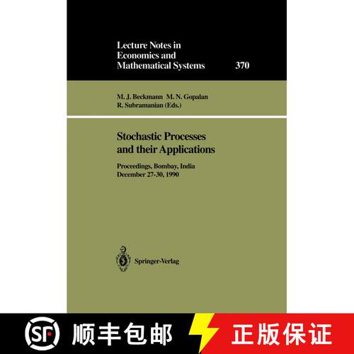 【3-4周达】Stochastic Processes and their Applications: Proceedings of the Symposium held in honour o... [9783540546351]