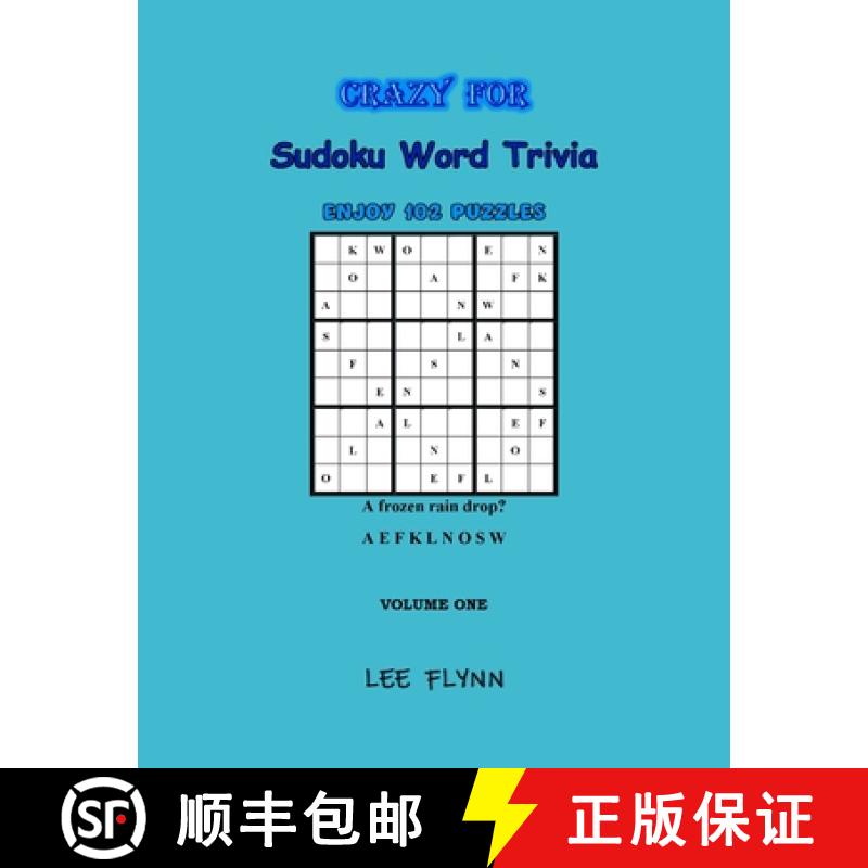 【2-3周达】Crazy For Sudoku Word Trivia : VOLUME ONE [9780578984193]