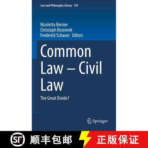 【3-4周达】精装 Common Law - Civil Law : The Great Divide? [9783030877170]