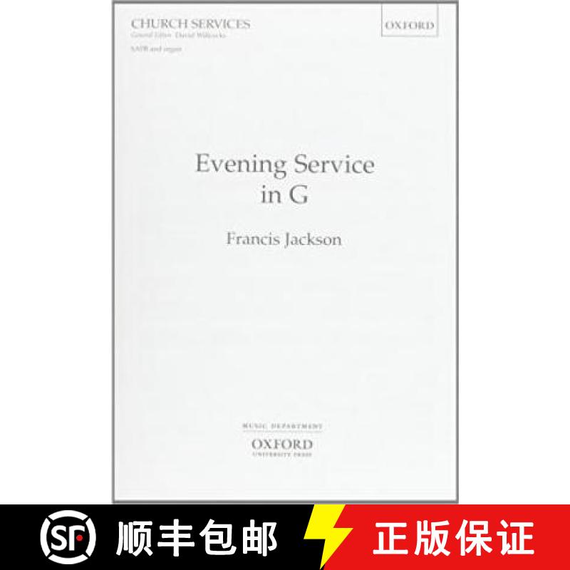 【3-4周达】Evening Service in G: Vocal score [9780193515598]