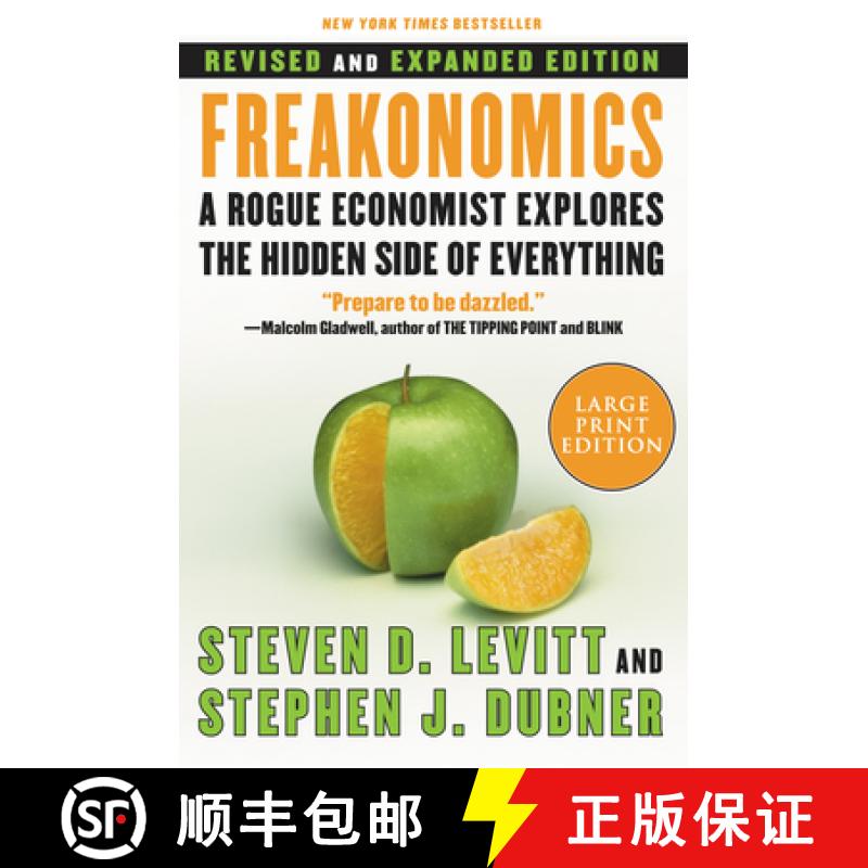 【3-4周达】Freakonomics REV Ed: A Rogue Economist Explores the Hidden Side of Everything [9780061245138]