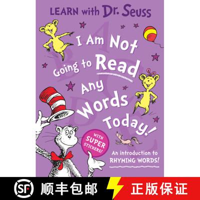 【3-4周达】I Am Not Going to Read Any Words Today: An Introduction to Rhyming Words! [9780008592196]
