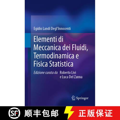 【3-4周达】精装 Elementi di Meccanica dei Fluidi, Termodinamica e Fisica Statistica (1a ed. 2019) [9788847039902]