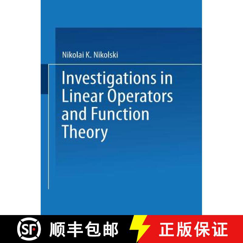 【3-4周达】Investigations in Linear Operators and Function Theory : Part I [9781475715286]