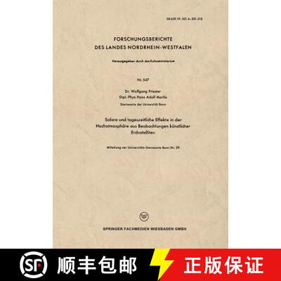 【3-4周达】Solare und tageszeitliche Effekte in der Hochatmosphäre aus Beobachtungen künstlicher Er... [9783663041375]