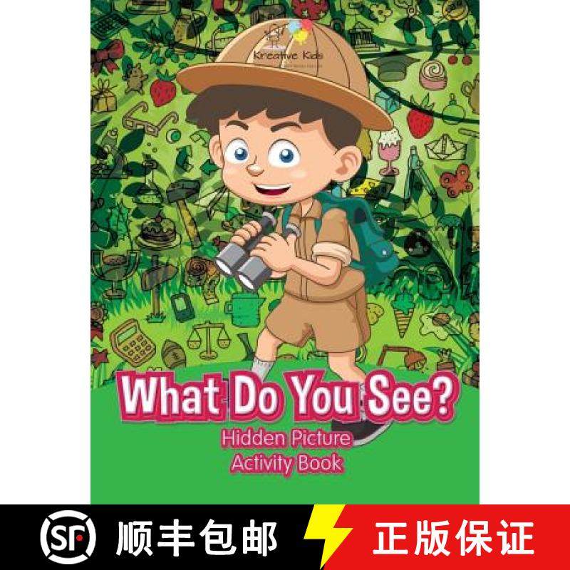 【3-4周达】What Do You See? Hidden Picture Activity Book [9781683775713]