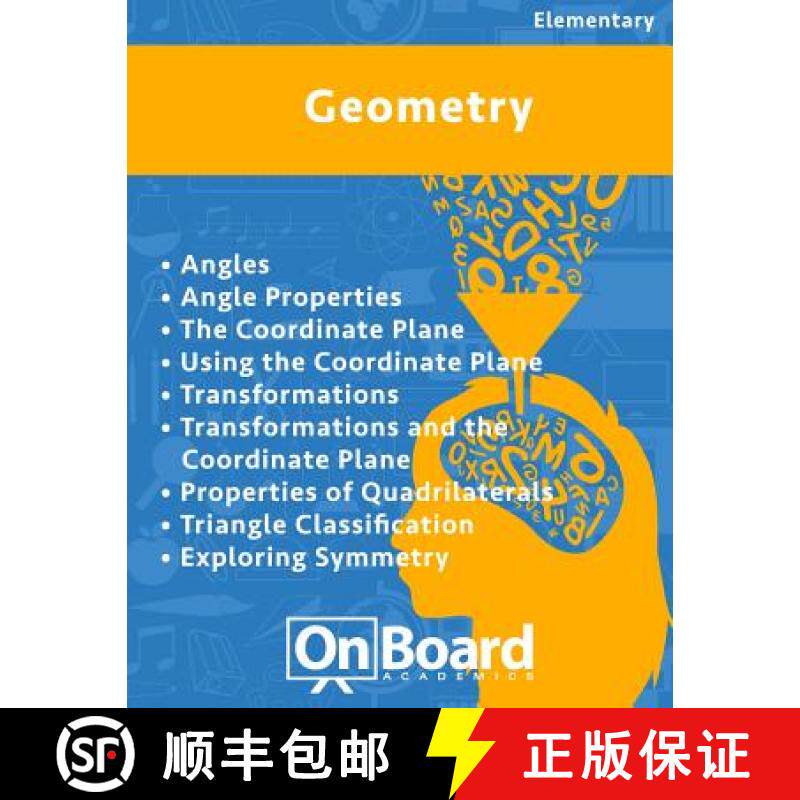预订 Geometry: Angles, Angle Properties, The Coordinate Plane, Using the Coordinate Plane, Transforma... [9781630960827]