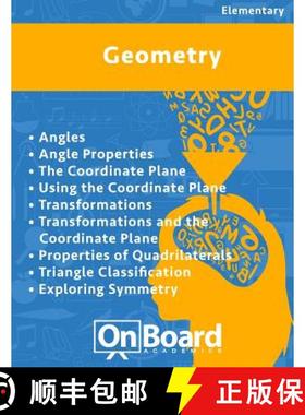 预订 Geometry: Angles, Angle Properties, The Coordinate Plane, Using the Coordinate Plane, Transforma... [9781630960827]