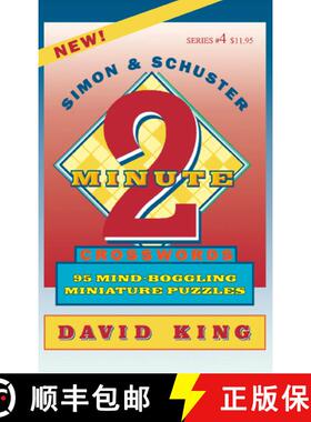 【3-4周达】SIMON & SCHUSTER TWO-MINUTE CROSSWORDS Vol. 4 [9780684814216]