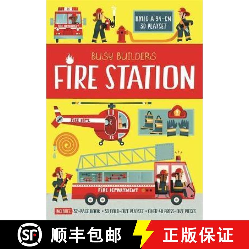 【3-4周达】Busy Builders Fire Station [9781783705887]