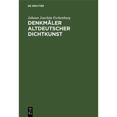 预订 Denkmäler Altdeutscher Dichtkunst [9783112605479]