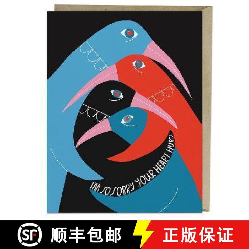 【3-4周达】6-Pack Em & Friends Sorry Your Heart Hurts Greeting Cards [9781642463378]