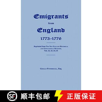 【3-4周达】Emigrants From England 1773-1776 [9781596412163]