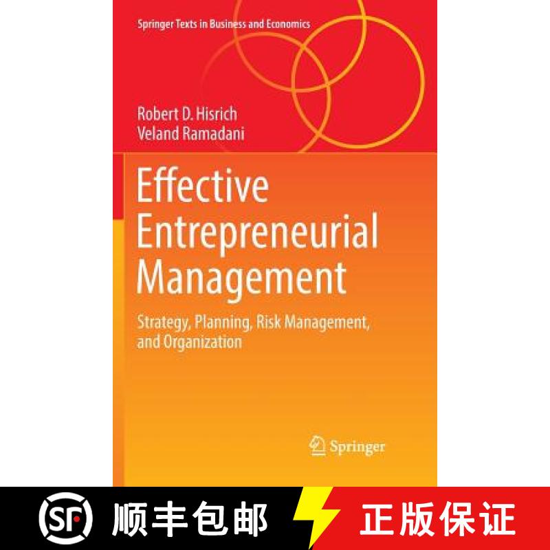 【3-4周达】Effective Entrepreneurial Management : Strategy, Planning, Risk Management, and Organization [9783319844060]