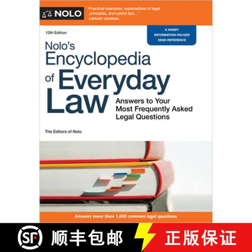 【3-4周达】Nolo's Encyclopedia of Everyday Law: Answers to Your Most Frequently Asked Legal Questions [9781413330670]
