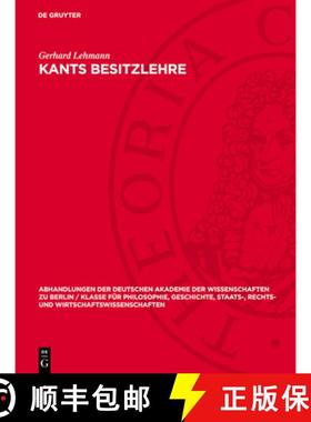 预订 Kants Besitzlehre [9783112734568]
