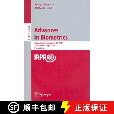 【3-4周达】Advances in Biometrics: International Conference, ICB 2007, Seoul, Korea, August 27-29, 20... [9783540745488]