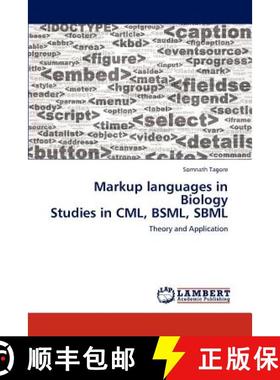 预订 Markup languages in Biology  Studies in CML, BSML, SBML [9783848487127]