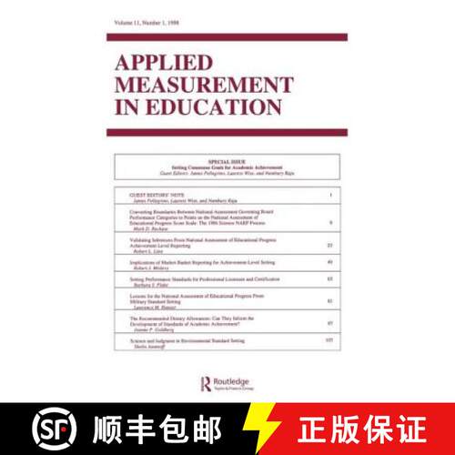 【3-4周达】Setting Consensus Goals for Academic Achievement : A Special Issue of applied Measurement ... [9780805898507]