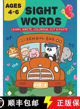 【3-4周达】60 Sight Words for Kids Ages 4-6: Sight Words for Toddlers, Activity Book for Preschool an... [9788288920128]
