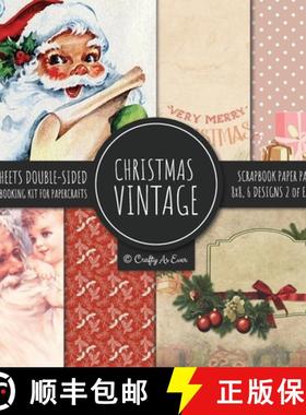 【3-4周达】Vintage Christmas Scrapbook Paper Pad 8x8 Scrapbooking Kit for Papercrafts, Cardmaking, DI... [9781951373221]