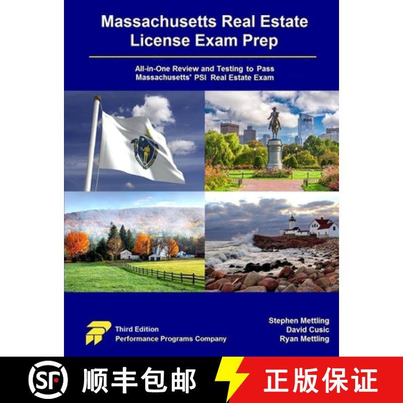 【3-4周达】Massachusetts Real Estate License Exam Prep: All-in-One Testing and Testing to Pass Massac... [9781955919746]
