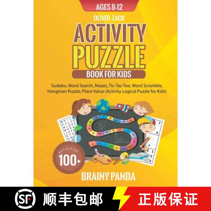 【3-4周达】Activity Puzzle Book For Kids Ages 8-12 [9781956223743]