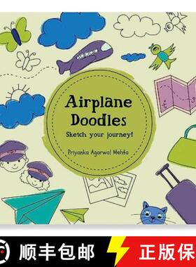 【3-4周达】Airplane Doodles: Toddler Art Series: Fun Activity Book for Kids Boost Communication & Cre... [9789354457395]