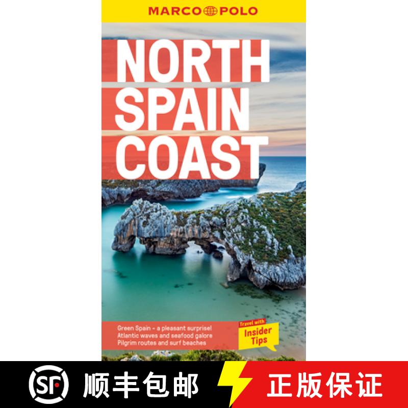 【2-3周达】North Spain Coast Marco Polo Pocket Travel Guide - with pull out map [9781914515392]