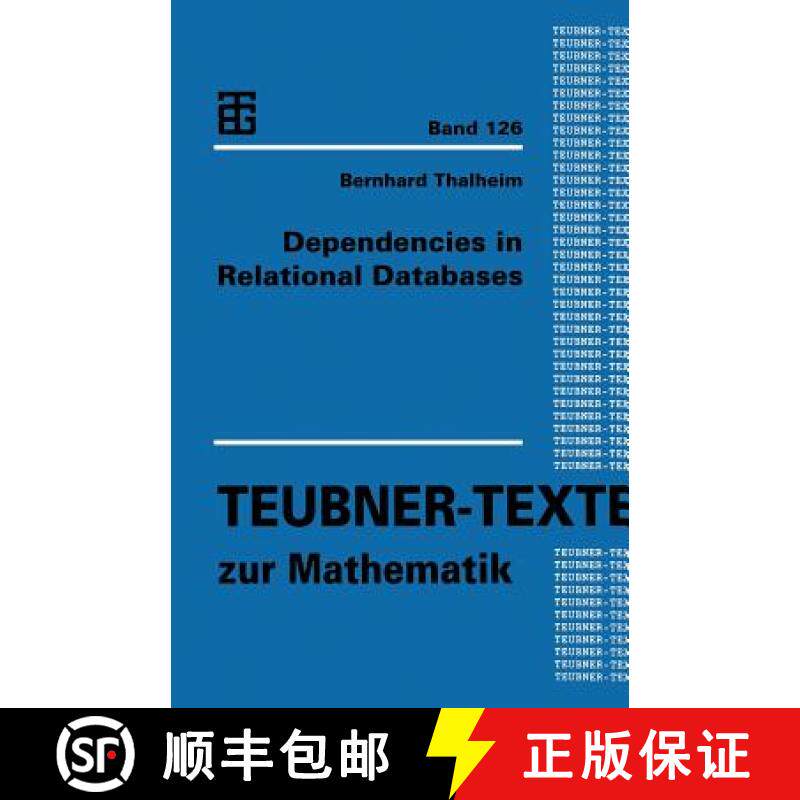 【3-4周达】Dependencies in Relational Databases [9783663120193]