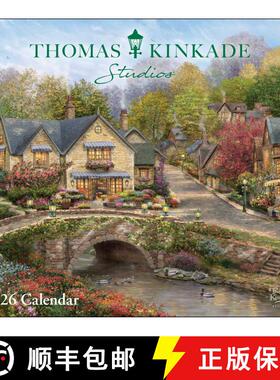 【3-4周达】Thomas Kinkade Studios 2026 Deluxe Wall Calendar [9781524896881]