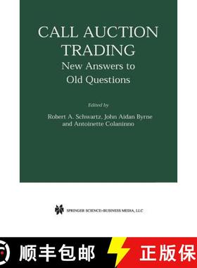 【3-4周达】Call Auction Trading : New Answers to Old Questions [9781475777529]