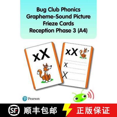 【3-4周达】Bug Club Phonics Grapheme-Sound Picture Frieze Cards Reception Phase 3 (A4) [9781292439785]