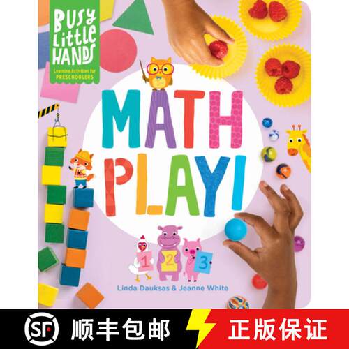 【3-4周达】精装 Busy Little Hands: Math Play!: Learning Activities for Preschoolers [9781635863758]