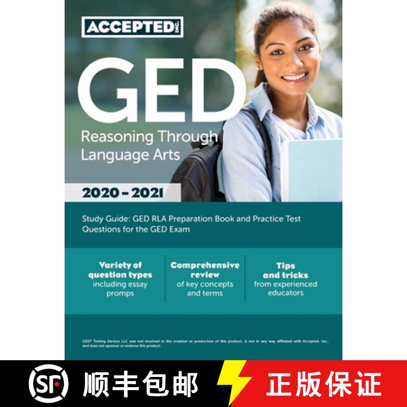 【2-3周达】GED Reasoning Through Language Arts Study Guide: GED RLA Preparation Book and Practice Tes... [9781635306477]