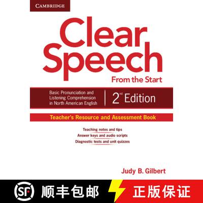 预订 Clear Speech from the Start Teacher's Resource and Assessment Book: Basic Pronunciation and List... [9781107604315]