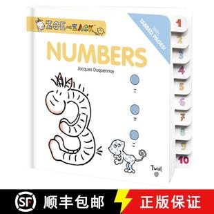 Zoe Numbers and Zack 现货 9791036314940 儿童启蒙数字认知纸板书