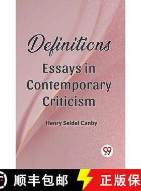 预订 Definitions Essays In Contemporary Criticism [9789361155932]