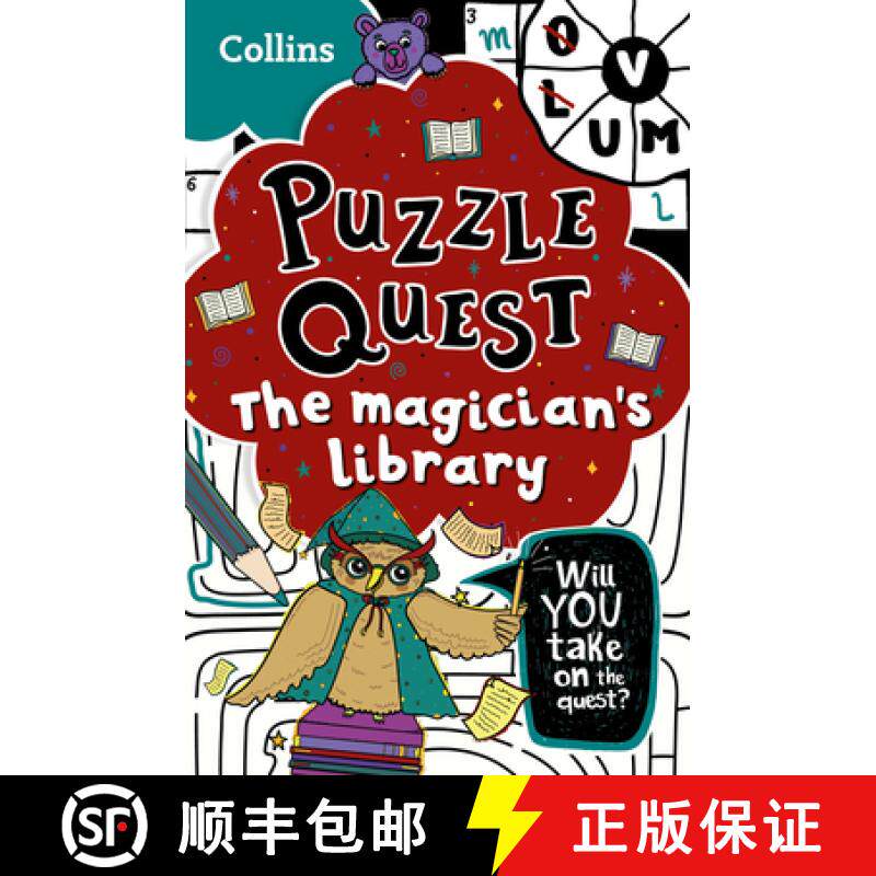 【3-4周达】Puzzle Quest The Magician's Library: Solve More Than 100 Puzzles in This Adventure Story f... [9780008532123]