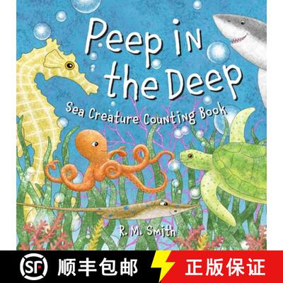 【3-4周达】Peep in the Deep Sea Creature Counting Book: Featuring Ocean Animals for Kids [9780988290921]