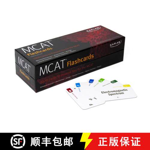 【3-4周达】MCAT Flashcards: 1000 Cards to Prepare You for the MCAT (Fourth Edition) [9781506259697]