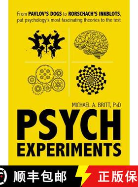 【3-4周达】Psych Experiments : From Pavlov's dogs to Rorschach's inkblots, put psychology's most fasc... [9781440597077]
