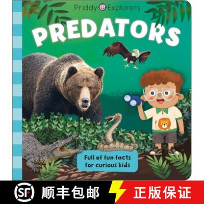 【3-4周达】精装 Priddy Explorers: Predators [9781684494583]
