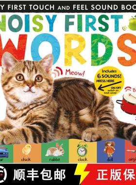 【3-4周达】Noisy First Words: Includes 6 Sounds and an On/Off Switch on the Back Cover! [9781680106664]