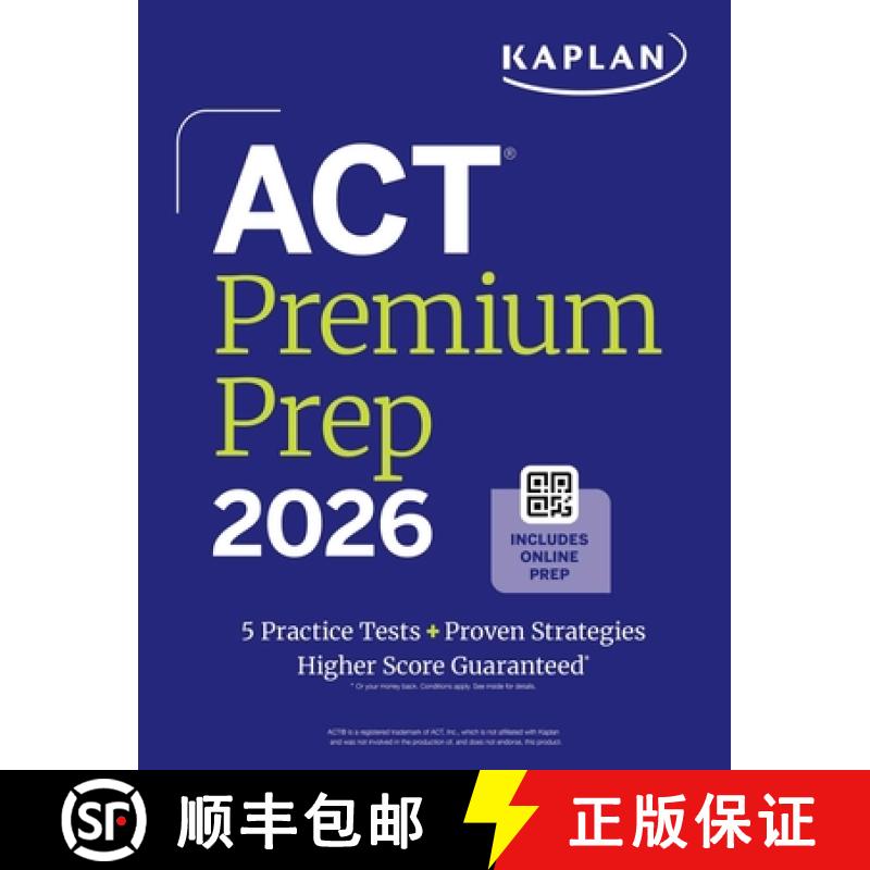【3-4周达】ACT Premium Prep 2026: Includes 5 Full Length Practice Tests, 100s of Practice Questions +... [9781506297583]