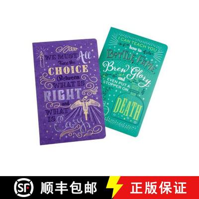 【3-4周达】Harry Potter: Character Notebook Collection (Set of 2): Dumbledore and Snape [9781683833499]